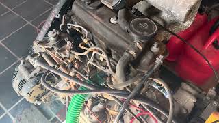 Moteur VW type 1Y 19D de Golf III soucis de mise en service [upl. by Trent]