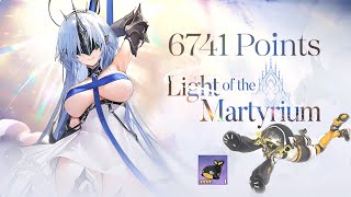 Light of the Martyrium  6741 Points  EX Stage Challenge Mode  Azur Lane [upl. by Brion918]