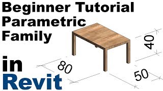 Revit Beginner Tutorial  Parametric Family [upl. by Sampson]