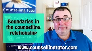 Boundaries in The Counselling Relationship [upl. by Stromberg]