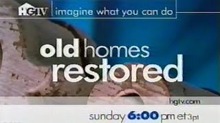 Old Homes Restored 2001 HGTV Promo [upl. by Euqinmod641]