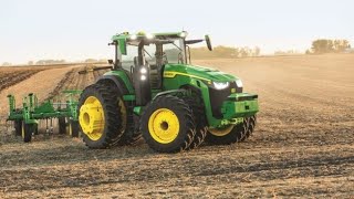 Autonomous 8R Tractor  John Deere Precision Ag [upl. by Nylde]