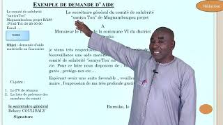 Lettre administrative  Exemple de demande daide [upl. by Leund770]