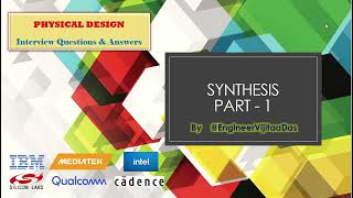 VLSI Synthesis and its Inputs  Logic Synthesis  Physical Synthesis [upl. by Gelman]