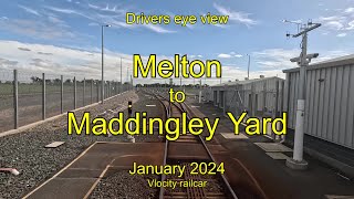 Drivers eye view Melton to Maddingley Yard Jan 2024 [upl. by Masterson]