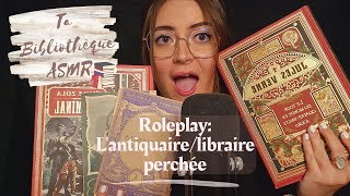 Roleplay ASMR  Lantiquairelibraire perchée📚💤 visuel tracing tapping inaudible scratching [upl. by Nyleak320]