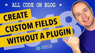 WordPress Custom Fields Tutorial Without Plugin [upl. by Barrus676]