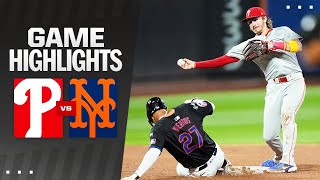 Phillies vs Mets Game Highlights 91924  MLB Highlights [upl. by Anitsrik]