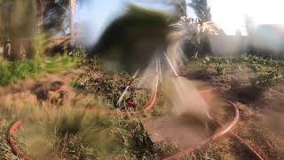 brass impact sprinkler on tripod water works water cannon [upl. by Garvy]