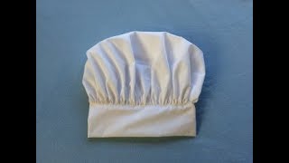 DIY Chef Hat  Adjustable Chef Hat  tutorial [upl. by Oicnedurp586]