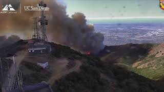 Santiago Peak burnover in Airport Fire 9 10 24 [upl. by Martelli]