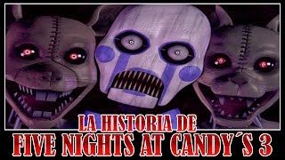 LA HISTORIA DE FIVE NIGHTS AT CANDY´S 3 COMPLETA  FNAC 123  Emil Macko  Fnaf Fangame [upl. by Ymmaj]