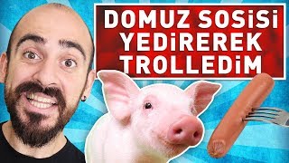 DOMUZ SOSİSİ YEDİREREK TROLLEDİM [upl. by Essilrahc]