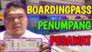 BOARDINGPASS PENUMPANG PESAWAT [upl. by Anitserp]