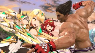 SFM Mythra and Mishima have a Minor Mishap SmashBrosUltimate [upl. by Aneek]