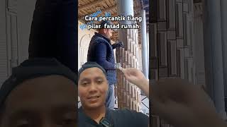 cara percantik tiang pilar fasad rumah [upl. by Denzil]