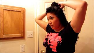 Curly Hair Tutorial with blow dryer diffuser [upl. by Ahsiekit]