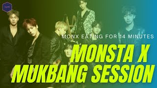 Monsta X Mukbang Session Eating Moments for 14 Minutes [upl. by Zerla317]