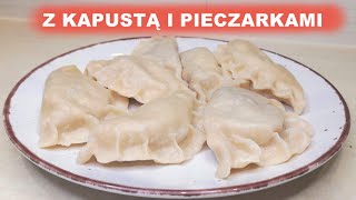 Pierogi z kapustą i pieczarkami 🥟 dumplings pierogi christmas recipie [upl. by Aivun]