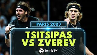 Stefanos Tsitsipas vs Alexander Zverev Highlights  Paris 2023 [upl. by Berghoff]