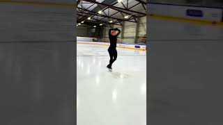 figureskating iceskating figureskatingtiktok iceskatingtiktok foryou butterfly backspin jump [upl. by Ibrahim]