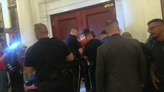 Arrests at Poor Peoples Campaign rally inside Pennsylvania Capitol [upl. by Cynth]