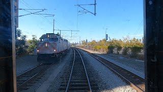 GoPro Caltrain Baby Bullet Cab Ride on train 707 San Jose to San Francisco October 2022 [upl. by Katlin144]