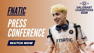 Fnatic vs Team Heretics FNC VCT Champions Seoul Post Match Interview  Esports vctchampions [upl. by Akimad]