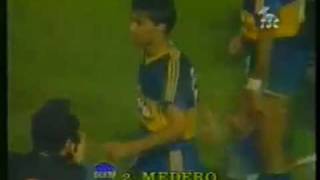 Gol de Medero a Platense  Marcelo Araujo quotSi lo haces me voyquot 1992 [upl. by Nyloc]