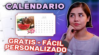 CREA TU CALENDARIO PERSONALIZADO 2024 [upl. by Del]