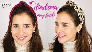 Cómo hacer la DIADEMA que está de moda ¡SIN COSER  DIY súper fácil con pegamento textil [upl. by Euqinaj]