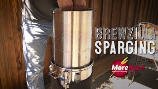 Sparging with the BrewZilla  BrewZilla Tips and Tricks  MoreBeer [upl. by Ahsiad650]