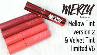 BIYW Review Chapter 228 MERZY MELLOW TINT VERSION 2 amp VELVET TINT V6 LIMITED SWATCH amp REVIEW [upl. by Shayne]