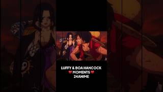 Luffy X Boa Hancock Moments ♥️♥️♥️💯 onepiece luffy anime [upl. by Abbottson]