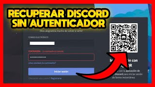 ✅COMO RECUPERAR MI CUENTA DE DISCORD SIN AUTENTICADOR [upl. by Maximilian]