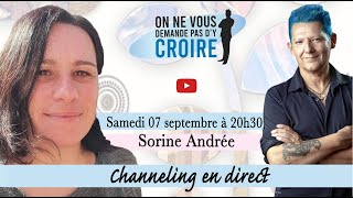 SORINE ANDREE  Channeling en direct [upl. by Ellekim314]