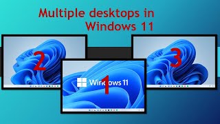 Multiple desktops in Windows 11 [upl. by Burns293]