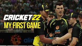 CRICKET 22  MY FIRST GAME  Australia v England Gameplay [upl. by Rae]