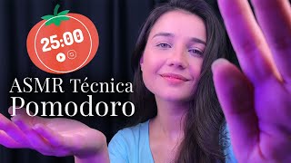 ASMR 2 HORAS POMODORO TIMER  TÃ‰CNICA PARA CONCENTRAÃ‡ÃƒO ESTUDOS FOCO RELAXAR DORMIR [upl. by Rexanna]