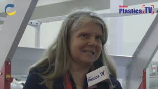 An exclusive interview with Ms Angelika Hummer at IndiaPlast 2019 wwwModernPlasticsTV [upl. by Oninrutas]