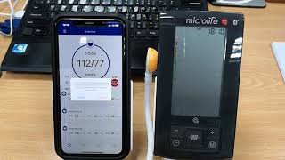 Bluetooth setup amp Manual Data Transfer Microlife A6 BT amp Microlife Connected Health App iOS [upl. by Cirillo]