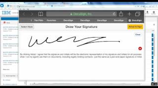 IBM Emptoris DocuSign Demo Video [upl. by Eleaffar851]