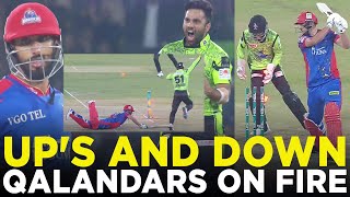 Ups and Down  Lahore on Fire  Lahore Qalandars vs Karachi Kings  Match 10  HBL PSL 9  M2A1A [upl. by Longtin]