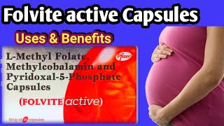 Folvite active capsule Benefits  Lmethyl folate Methylcobalamin Vit B6 [upl. by Fields]