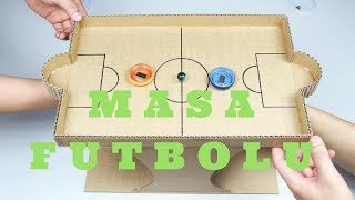 Kartondan Masa Futbolu yapımı  Karton langırt oyunu  Masa futbolu nasıl yapılır [upl. by Miche]