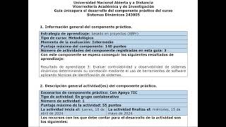 componente práctico del curso Sistemas Dinámicos 243005 [upl. by Alrrats981]