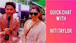 Niti Taylor Exclusive Interview at Dunk Fest Holi event Nititaylor latest [upl. by Winou]