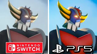 UFO Robot Grendizer the feast of the Wolves PS5 vs Nintendo Switch Graphics Comparison [upl. by Reteid]