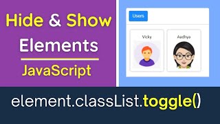 Hide and Show Div  Element using JavaScript Css  Explained toggle function  Beginners Guide 001 [upl. by Bobine]