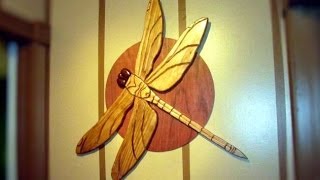 My Intarsia Dragonfly Project 15min [upl. by Revned]